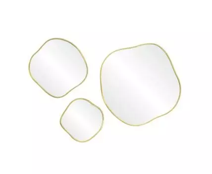 Сет из 3-х зеркал Organic Panno Gold