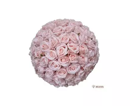 Шар из роз Флай розовый