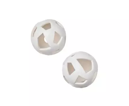 Шары белые с трапецевидными отверстиями - 2 шт. (Белый)