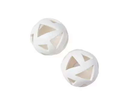 Шары белые с треугольными отверстиями - 2 шт. (Белый)