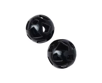 Шары черные с трапецевидными отверстиями - 2 шт. (Черный)