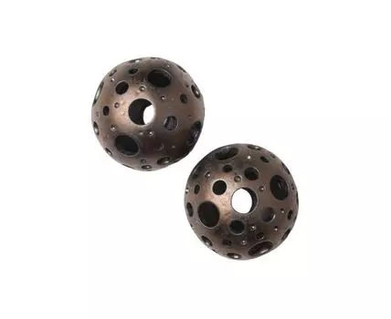 Шары медные с отверстиями трех размеров - 2 шт. (медный)