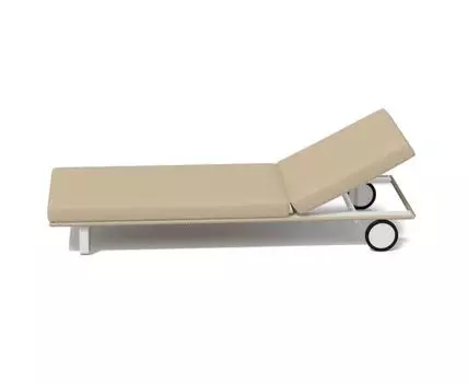 Шезлонг Costa (бежевый, белый, 78)