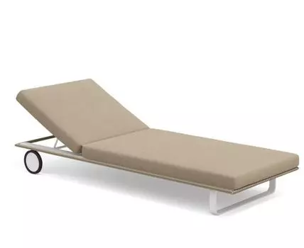 Шезлонг Hacienda (белый, бежевый, 78)