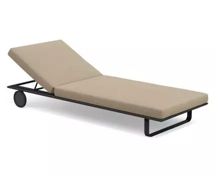 Шезлонг Hacienda (темно-серый, бежевый, 78)