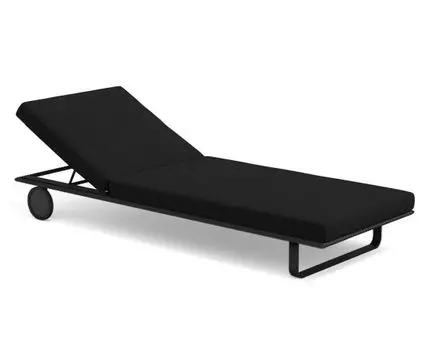 Шезлонг Hacienda (темно-серый, черный, 78)