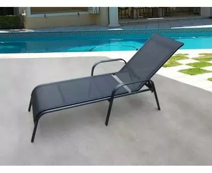 Шезлонг-лежак Бирма-1 (Черный, 65)