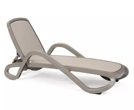 Шезлонг-лежак пластиковый Alfa (Бежевый, 71)