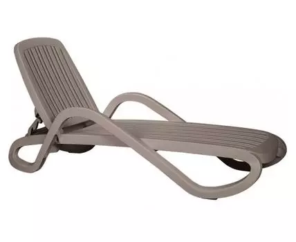 Шезлонг-лежак пластиковый Eden (Бежевый, 71)