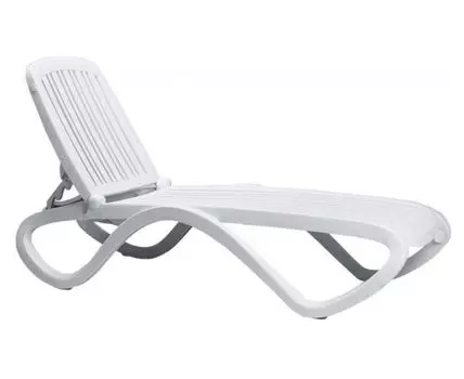 Шезлонг-лежак пластиковый Tropico (Белый, 69)