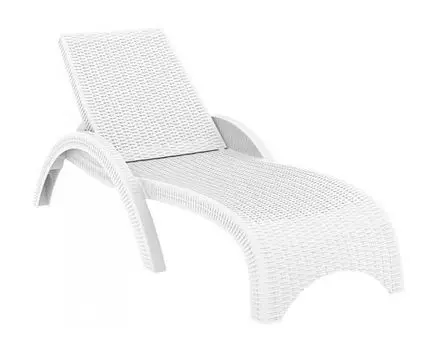 Шезлонг пластиковый GS 1009 (Fiji) (Белый, 73)