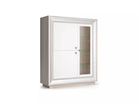 Шкаф 3-х дв. (1 ст/дв) 1179 низкий Прато