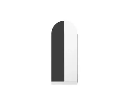 Шкаф Авангард S (белый, черный, 60)