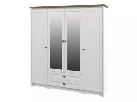 Шкаф Кантри для одежды 4-х дверный с 2 ящиками