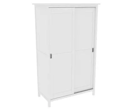 Шкаф-купе 20 SW Кантри двухдверный, массив сосны, цвет белый