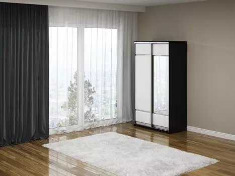 Шкаф-купе 2х дв Como/Veda (1 зеркало)