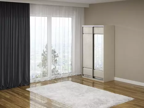 Шкаф-купе 2х дв Como/Veda (1 зеркало)