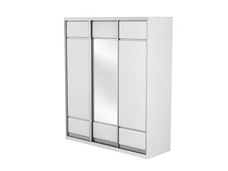 Шкаф-купе 3х дв Como/Veda (1 зеркало)