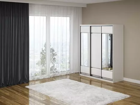 Шкаф-купе 3х дв Como/Veda (2 зеркала)