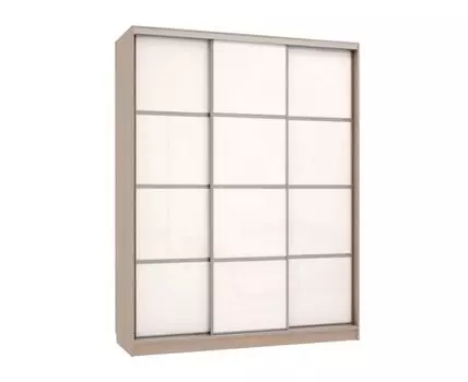 Шкаф-купе Бассо 2 (230.5, 60 см, Прямые, Белый, 180 см)