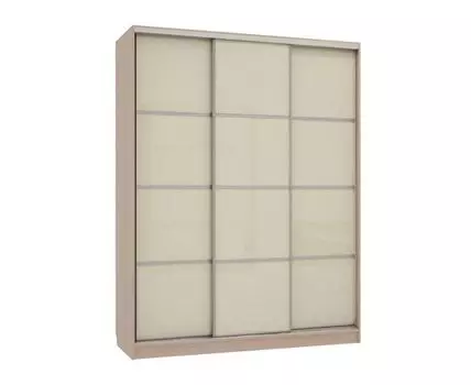 Шкаф-купе Бассо 2 (230.5, 60 см, Прямые, Бежевый, 180 см)