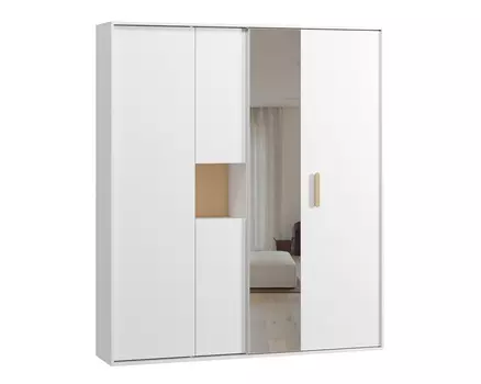 Шкаф-купе Бладвен-180-210 White Plywood