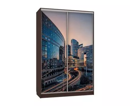 Шкаф-купе Колорадо 7 Вечерний город (231, 60 см, Прямые, венге, 150 см)