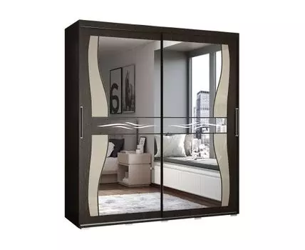 Шкаф-купе Крафт Вейв (217.6, 60 см, Прямые, венге, 200 см)