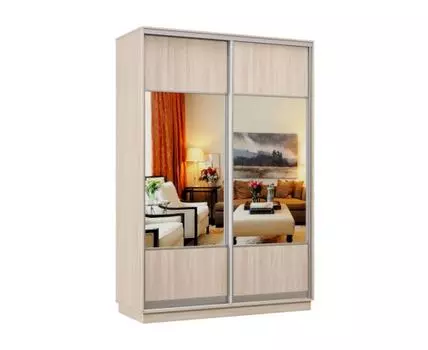 Шкаф-купе Маршал (220, 60 см, Прямые, Светлое дерево, 120 см)