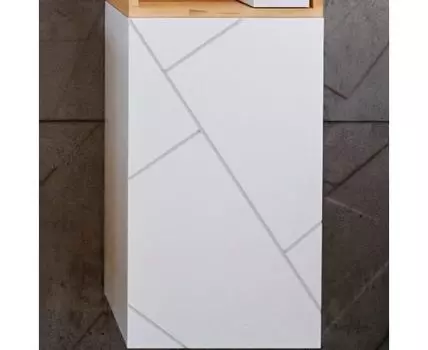 Шкаф навесной КРИСТАЛЛ 60 Белый