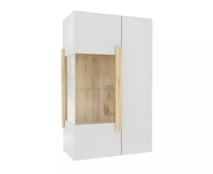 Шкаф навесной Куба (126.2, 40 см, Без подсветки, Закрытые, Белый, 80 см)