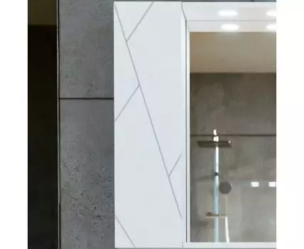 Шкаф навесной с дверью КРИСТАЛЛ 20 Белый