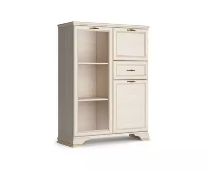 Шкаф низкий (1 стеклодверь) Сиена