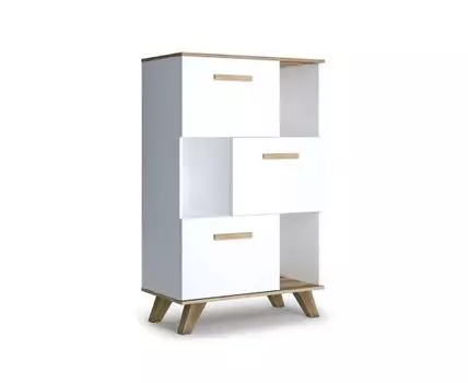 Шкаф низкий с нишами Вега Скандинавия