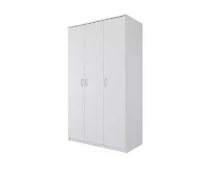 Шкаф ПЕГАС трехдверный, цвет белый