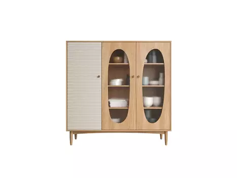 Шкаф трехстворчатый низкий Bubble