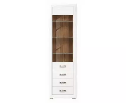 Шкаф-витрина Мальта B136-REG1W3S