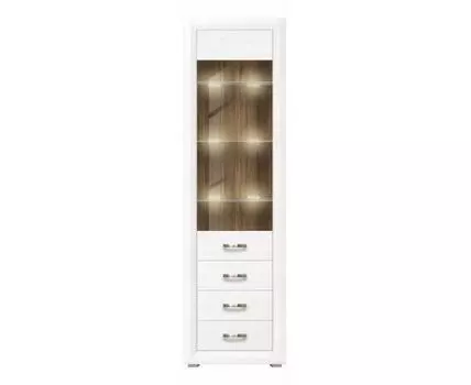 Шкаф-витрина Мальта с подсветкой REG1W3S