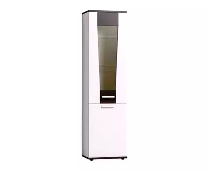 Шкаф-витрина Норвуд (212.5, 40 см, Закрытые, Белый, 60 см)