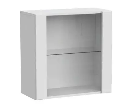 Шкаф-витрина Поинт (60, 30 см, Без подсветки, Закрытые, Белый, 60 см)