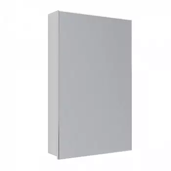 Шкаф зеркальный Lemark UNIVERSAL 50х80см 1 дверный, петли слева, цвет корпуса: Белый глянец