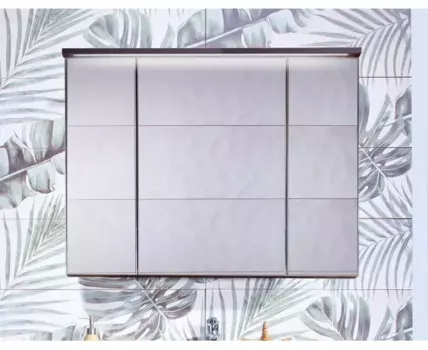 Шкаф зеркальный навесной Кристалл 95