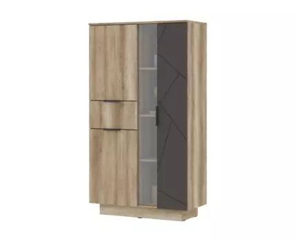 Шкафы Диамо ШК 02 софт графит / дуб каньон