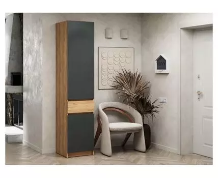 Шкафы Молд 500 дуб крафт золотой / серый графит