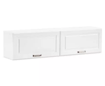 Шкафы навесной Ливерпуль белый / ясень ваниль