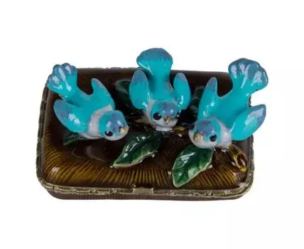 Шкатулка для драгоценностей Птички (Коричневый, 4)