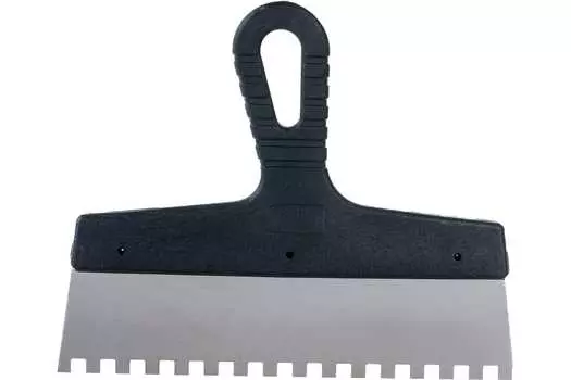 Шпатель 250 мм, зуб 8х8, пластмассовая ручка