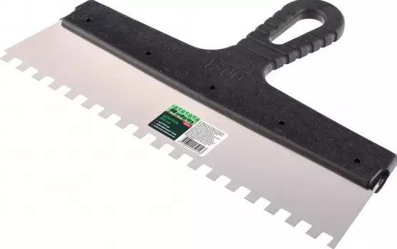 Шпатель 300 мм, зуб 8х8, пластмассовая ручка