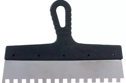 Шпатель 300мм, зуб 10х10, пластмассовая ручка