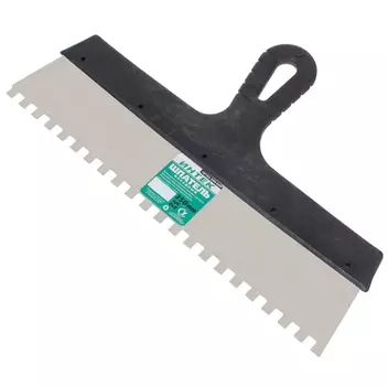 Шпатель 350 мм, зуб 8х8, пластмассовая ручка